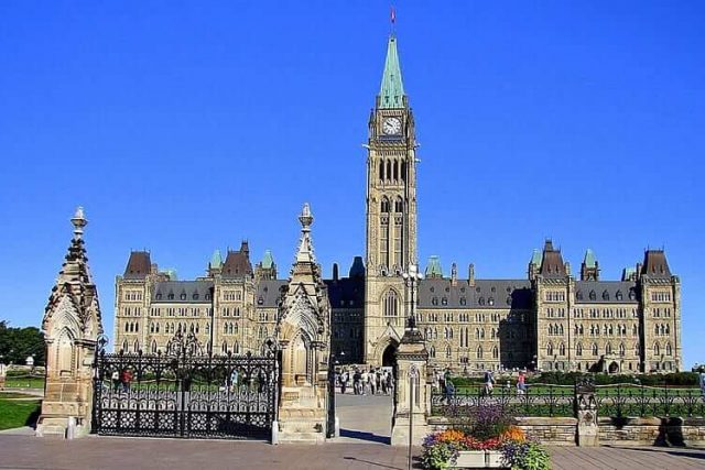 Ottawa's Parliament Hill -Canada tourist visa Jalandhar